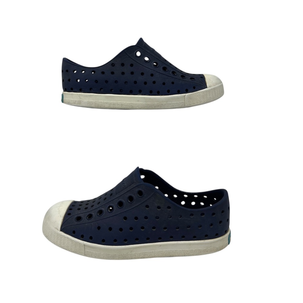 Native‎ Kids Jefferson Slip-On Shoes C10 Navy Blue & White Water Summer Shoe 2